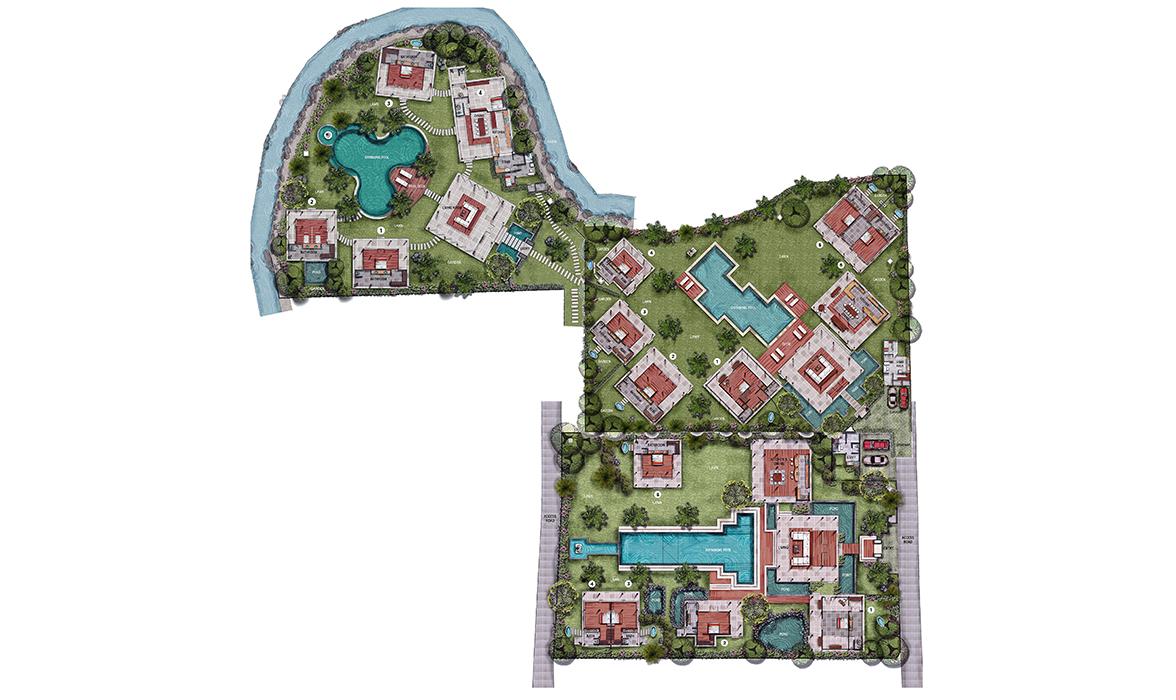 Blue Karma Villas Umalas - General Floor Plan